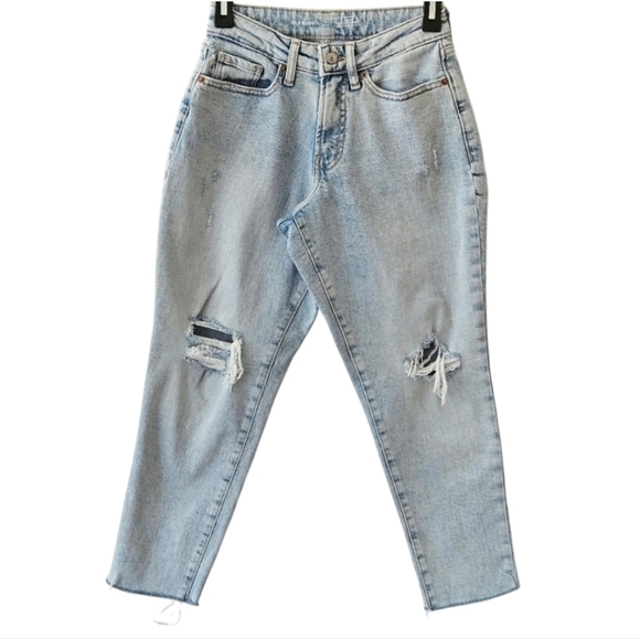 74 OLD NAVY HIGH RISE CURVY O.G STRAIGHT JEANS WOMEN'S PETITE SIZE 2P - Picture 1 of 8